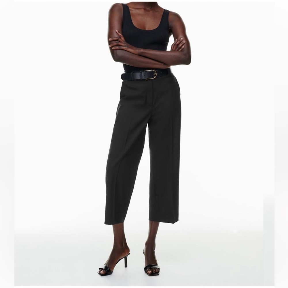 Babaton Agency Cropped City Wool Pants